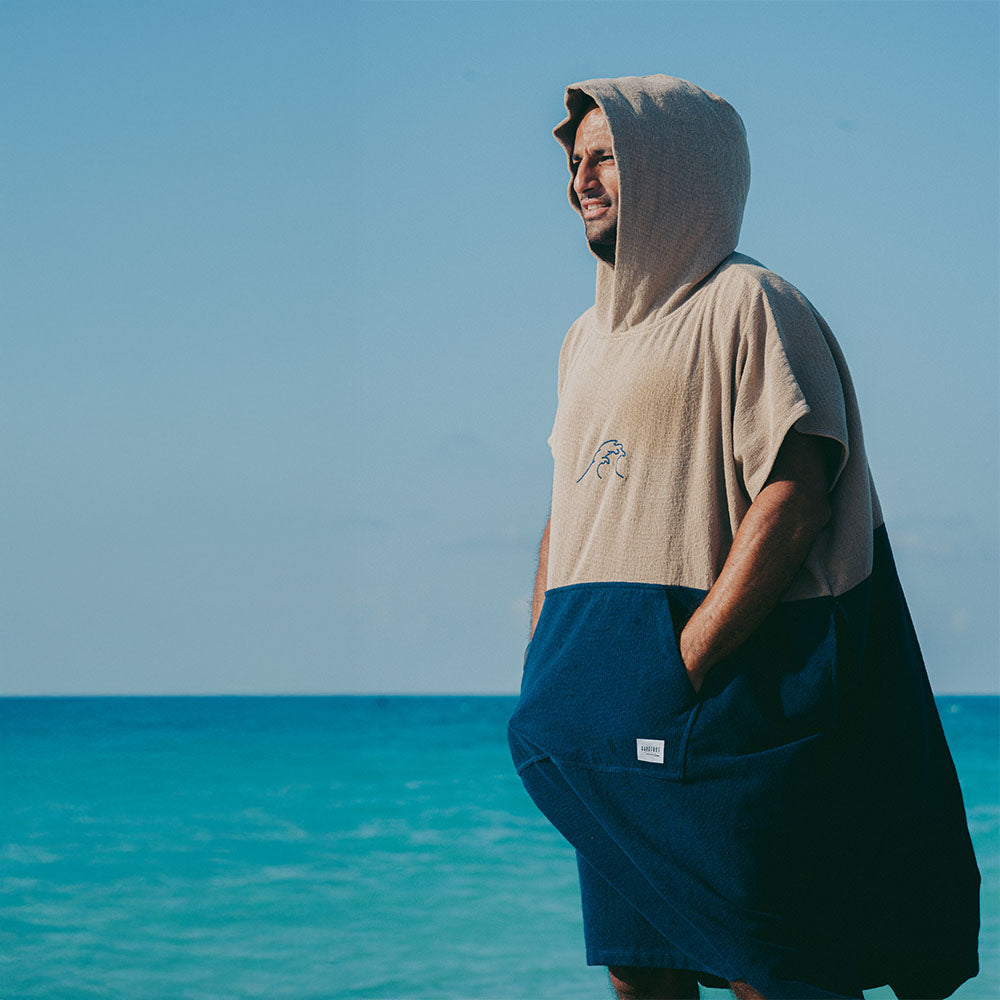 Flow Cocoon - Beige Towel Poncho