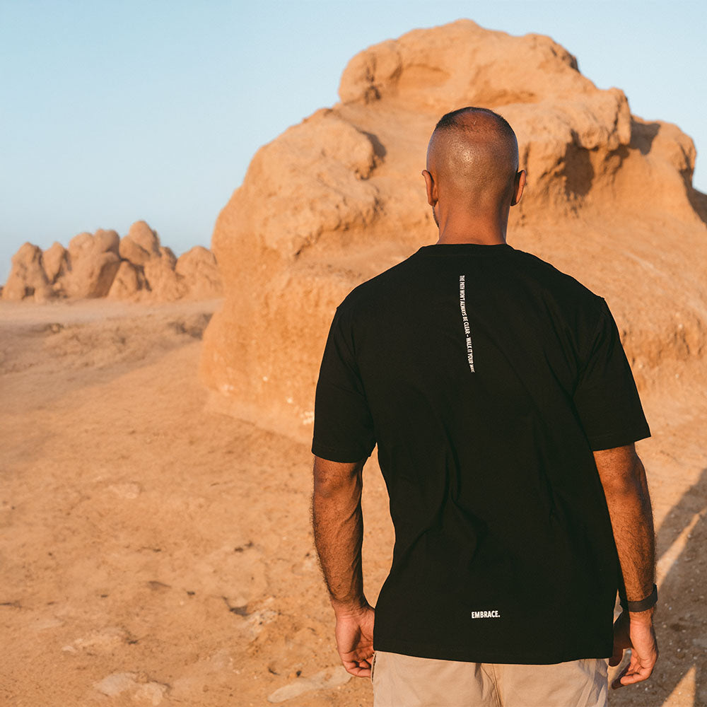 Bare Lines - Black T-shirt