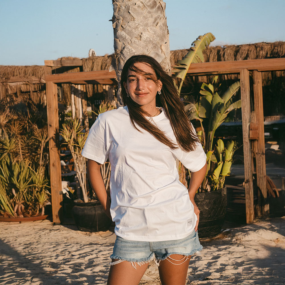 Bare Lines - White T-shirt