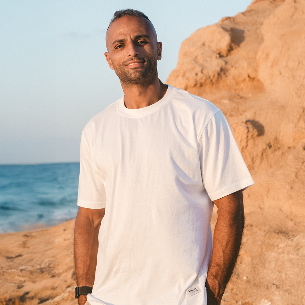 Bare Lines - White T-shirt