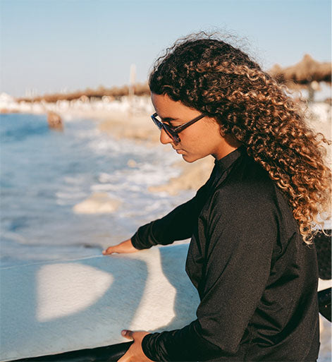 Tide Line - Black Rash Guards