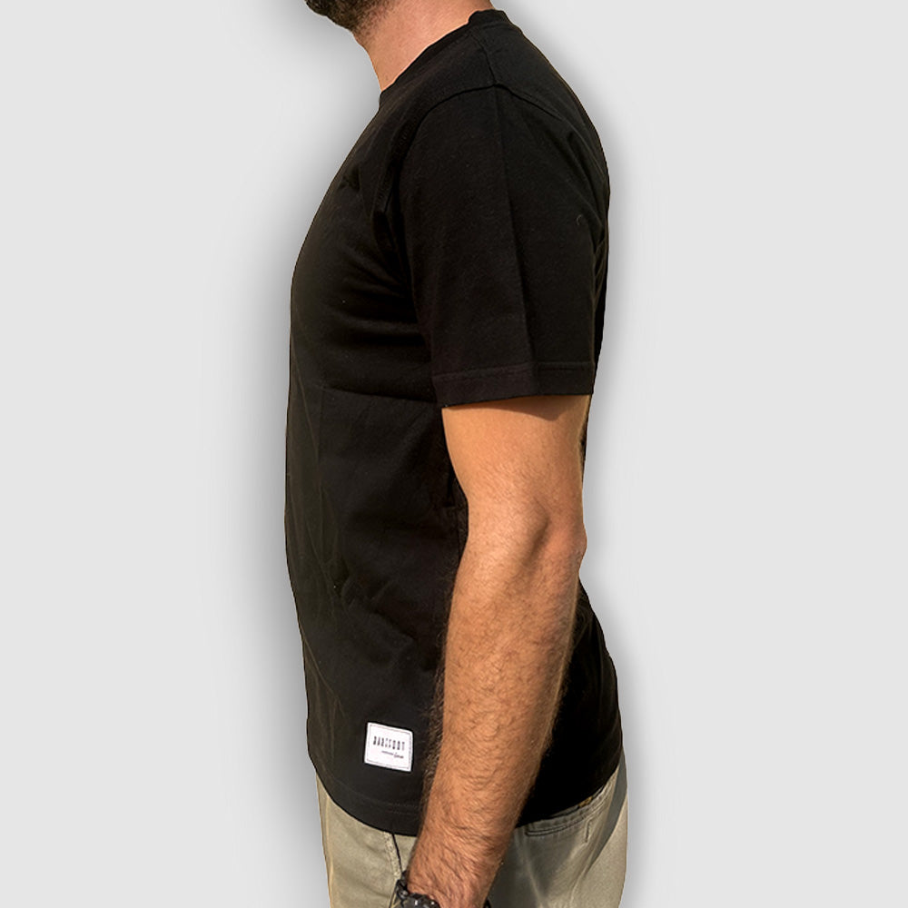 Bare Lines - Black T-shirt