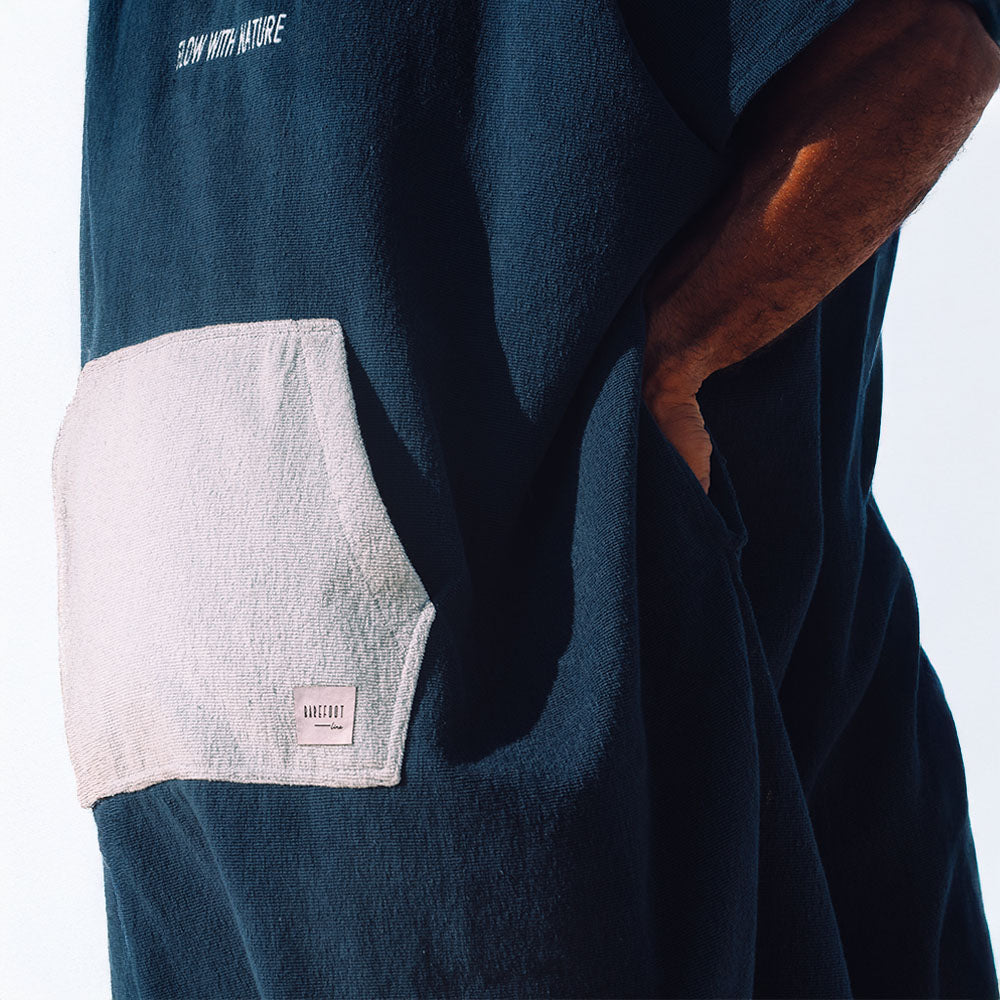 Flow Cocoon - Navy Towel Poncho
