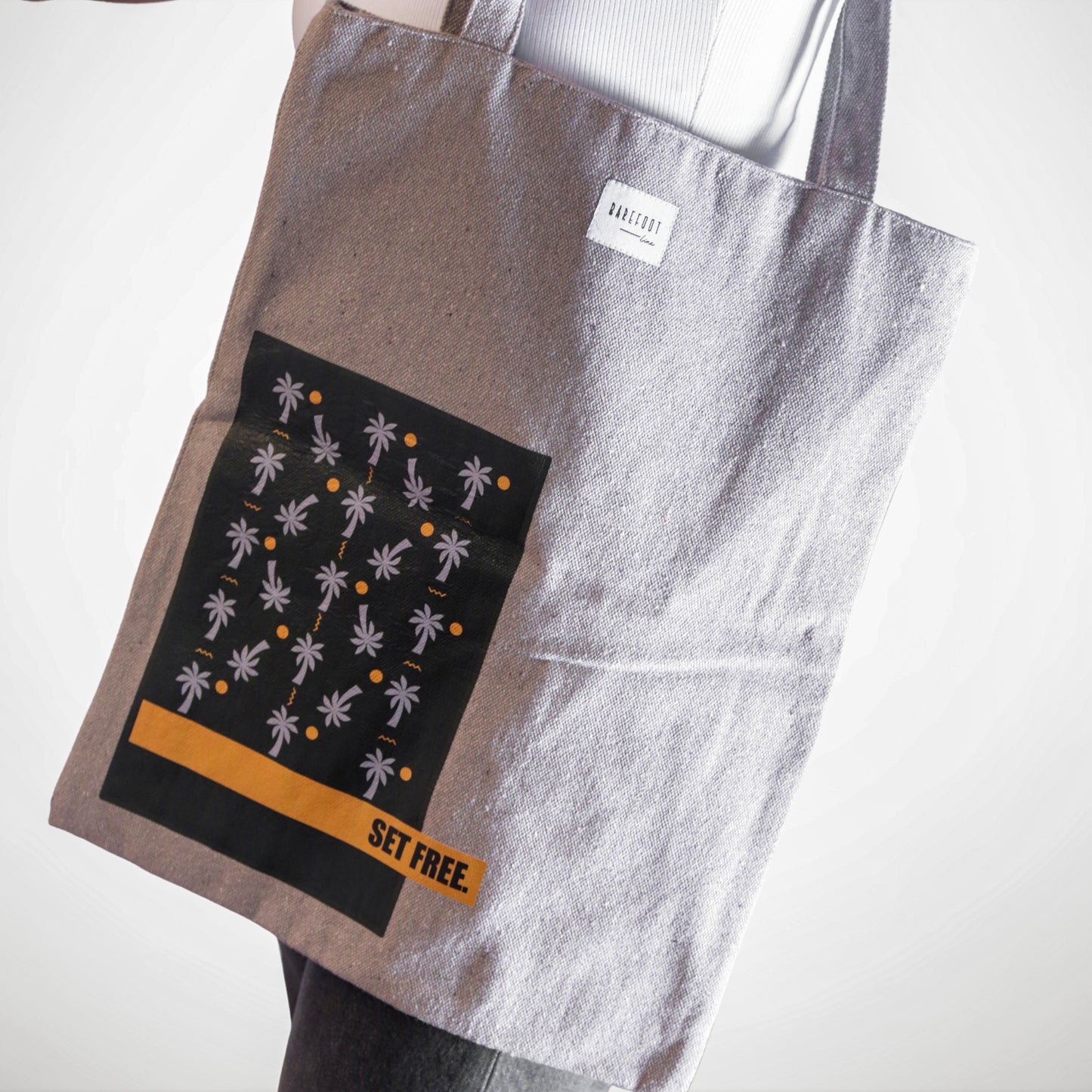 Carry States -  Dark Beige "SET FREE" Tote Bag