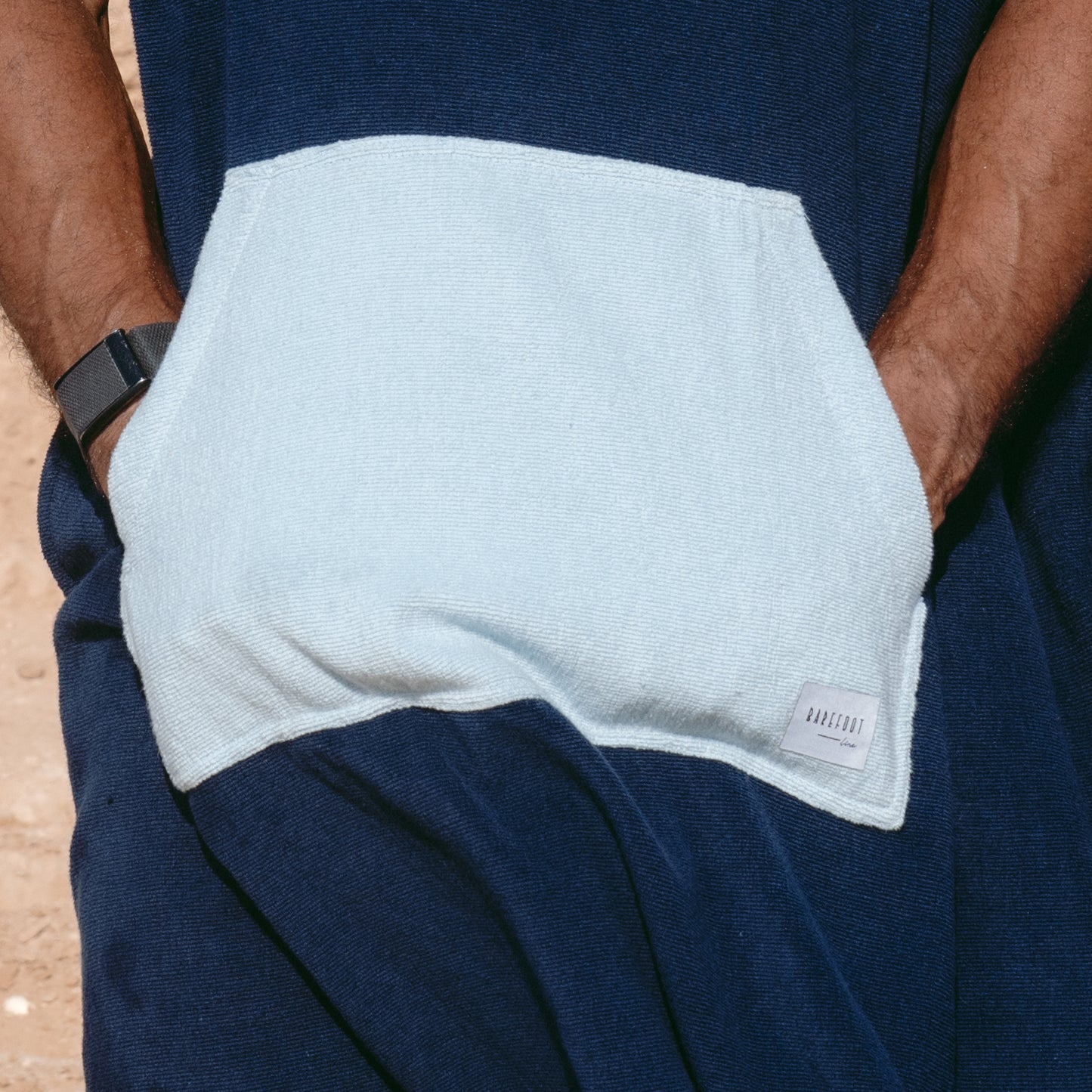 Flow Cocoon - Navy Towel Poncho