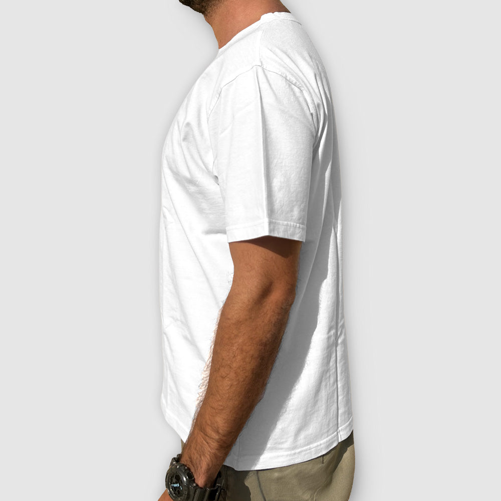 Bare Lines - White T-shirt