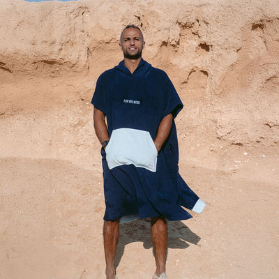 Flow Cocoon - Navy Towel Poncho